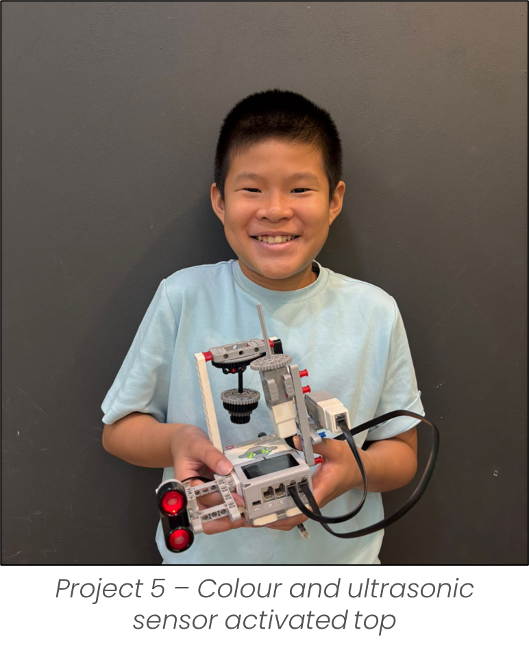 Project 5: Colour and ultrasonic sensor activated top