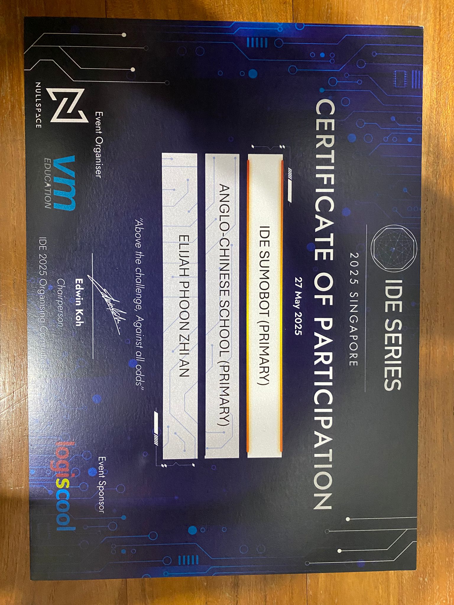 IDE SERIES CERTIFICATE OF PARTICIPATION